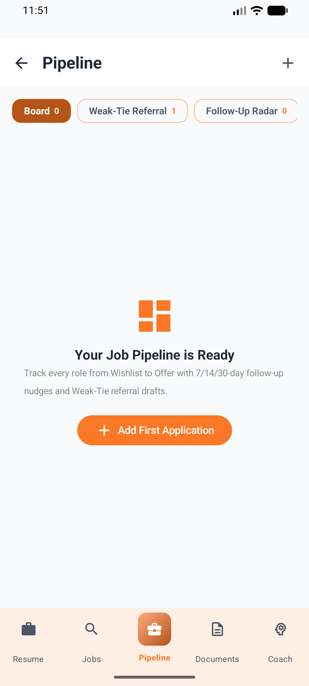 Pipeline Hub — Kanban Board, Granovetter Weak-Tie Referral Multiplier (2.4× Lift) & 7/14/30d Radar