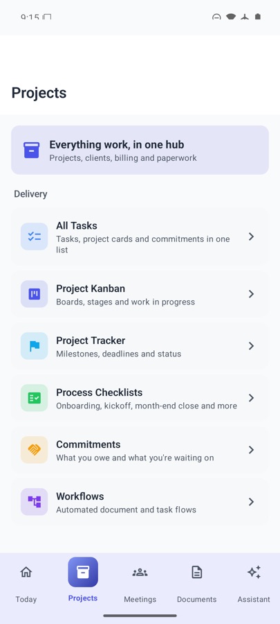 Projects — Kanban Boards, Blocked-By Task Dependencies & Leroy Attention-Residue Progress
